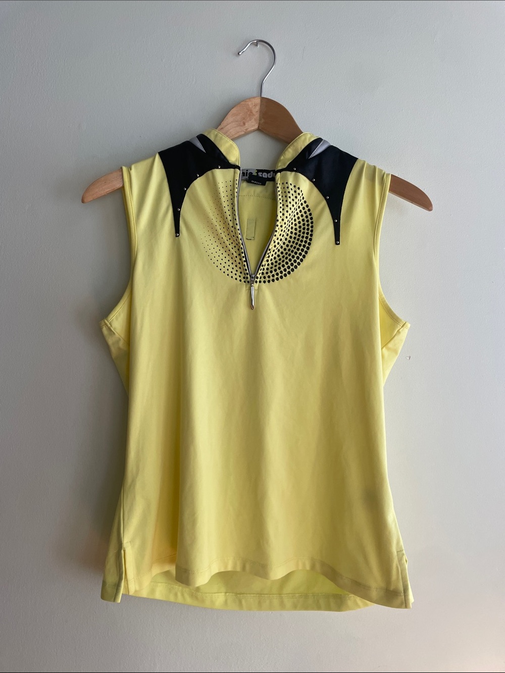jamie sadock Yellow Golf Tank with Black Neck Accents